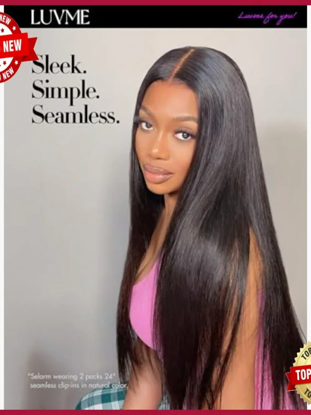 18 Inch Human Hair Clip In Extensions, 110g Straight Seamless Volume